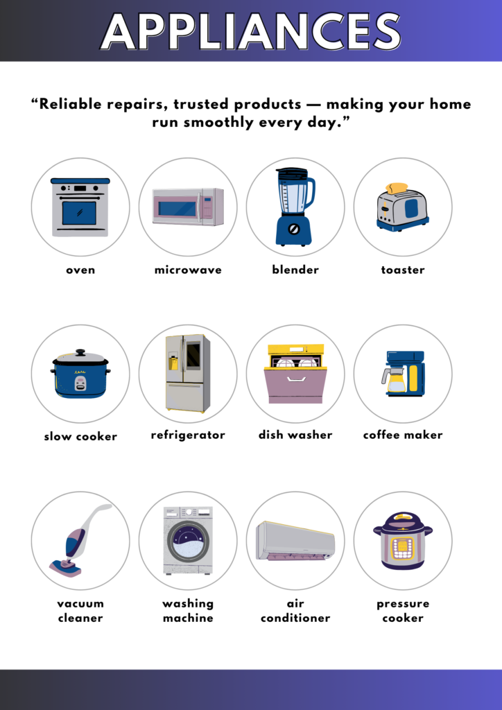 home appliance repair services Dubai technician working