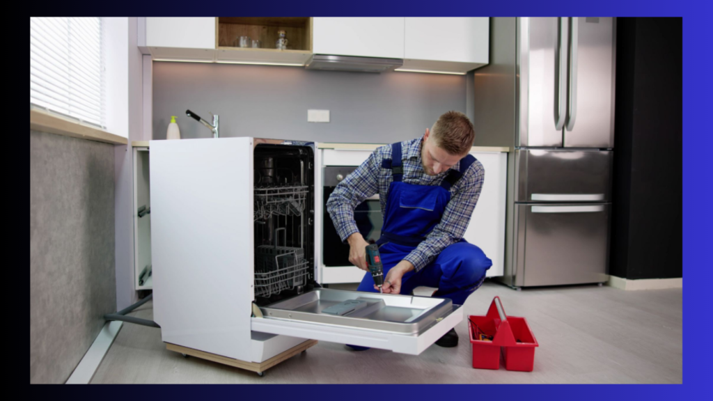 home appliance repair services Dubai technician working